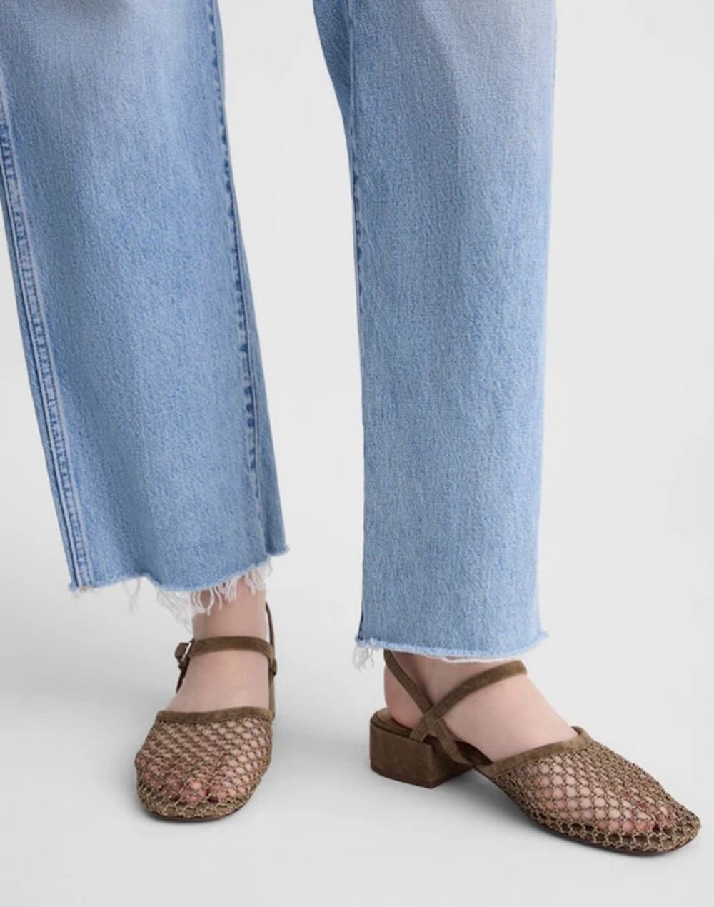 Madewell Women’s The Lola Ankle-Strap Heeled Sandal Safari Khaki Size 7.5 NWOB